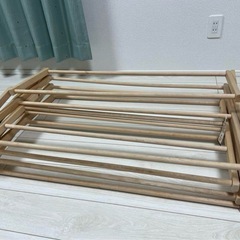 定価140ドル 木製 物干しスタンド 折りたたみの画像