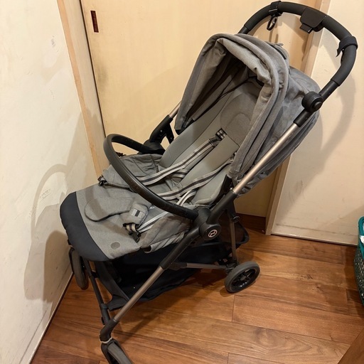 サイベックス　メリオ　ベビーカー　グレー　洗浄済み　ベビーカーフック付き