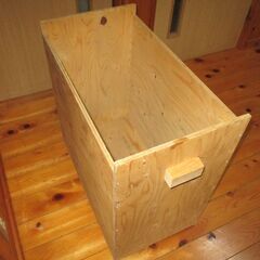 DIY 収納BOX : サイズmm 約:高さ560.奥行350.幅620.厚さ12 / ハンドメイド・活用用途いろいろの画像