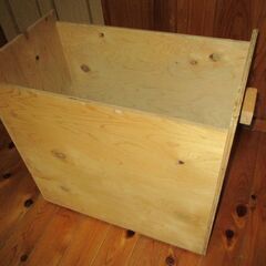 DIY 収納BOX : サイズmm 約:高さ560.奥行350.幅620.厚さ12 / ハンドメイド・活用用途いろいろの画像