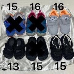 ベビー キッズ 靴2点で800円、3点で1,000円、4点で1,200円の画像