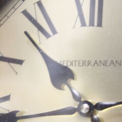 MEDITERRANEAN　２針掛け時計　動作確認済みの画像
