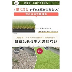 人工芝（防草シート付き）の画像