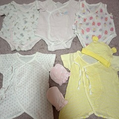 ベビー 服 肌着 ミトン  帽子 10点セット まとめ売りの画像