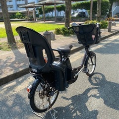 パナソニック電動自転車子供乗り2人椅子付きの画像