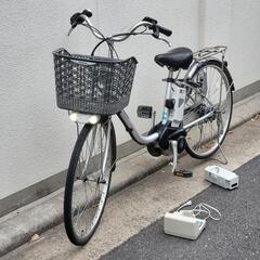猫*様 電動自転車 シルバー 前カゴ付き YAMAHA電動アシスト自転車 シルバー 前カゴ付き - メルカリ