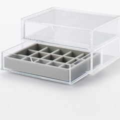 【無印良品】高見え◎ベロアジュエリーケース3点セットの画像