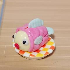 羊毛フェルト　お魚可愛い食べるの可哀想と思うねこちゃんの画像