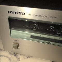 動作未確認　ジャンク品　ONKYO　ラジオチューナーの画像