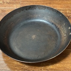 【中古】日本製 鉄フライパン（24cm）の画像