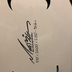 15日まで限定出品　プレセポ　サーフボード　5’10f  5フィン　ニットケースセット
の画像