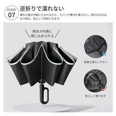 【訳あり】折りたたみ傘 ワンタッチ 逆折り 自動開閉 晴雨兼用 UVカット 新品

の画像