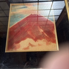 絵画　山の画像