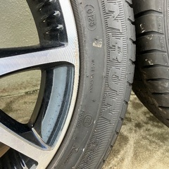 16インチホイール6J 16インチ PCD100 4穴 +45 ハブ54　トヨタ　ヤリス　オプション16インチホイール4本+新品タイヤの画像