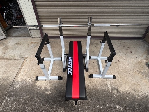 美品　アイロテック ベンチプレス セーフティ　シャフト　ホームジム 美品 アイロテック ベンチプレス セーフティ シャフト ホームジム 美品