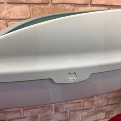 【数日後処分します】デオトイレ　ハーフカバー本体　ブルー 　の画像