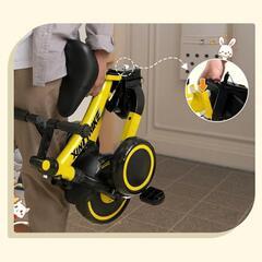 【訳あり】子供三輪車 三輪車 折りたたみ 舵取り 三輪車 手押し ブルー 新品

の画像