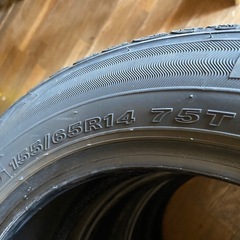 中古タイヤ4本 155/65/14 の画像