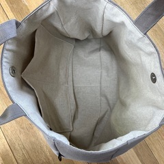 【ハンドメイド】帆布トートバッグ グレージュ 0807新品未使用の画像