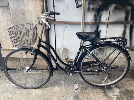ママチャリ✴︎兵庫県 ママチャリ 自転車 軽快車 27インチ (ねこ) 神戸の自転車の中古
