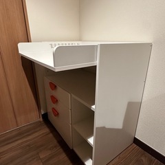IKEA オムツ台SMÅSTAD スモースタード おむつ替え台,　ホワイト/引き出し3段付き, の画像