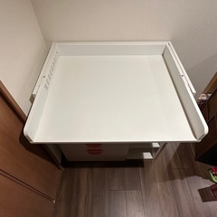 IKEA オムツ台SMÅSTAD スモースタード おむつ替え台,　ホワイト/引き出し3段付き, の画像