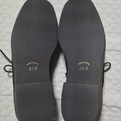 秋冬物革靴.25cmの画像