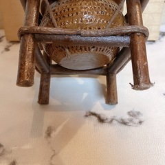籠花入　茶道　竹製　竹細工の画像