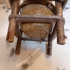 籠花入　茶道　竹製　竹細工の画像