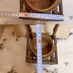 籠花入　茶道　竹製　竹細工の画像