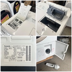 【超美品‼️】最上級機種 パナソニック 2018年製 11.0/6.0kgドラム式洗濯乾燥機 洗濯機 ヒートポンプ乾燥 洗剤･柔軟剤自動投入 ナノイーX クリスタルホワイト♪の画像