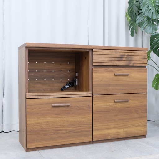 KH-11【新入荷　リサイクル品】東馬　エフィーノ　キッチンカウンター　ブラウン