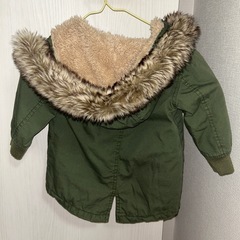 オリーブグリーン ファー付き　#ジャケットの画像