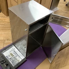 【訳アリ】P0297 宅配ボックス ミラ ポスト付 ポスト一体型 ステンレス　250806-3の画像