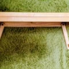 持ちて付き　木製折り畳みトレイテーブルの画像