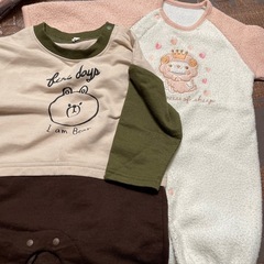 【冬服】乳児服（ロンパースなど）の画像