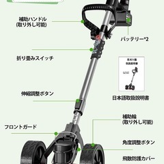 電動草刈機　コードレス　充電式　新品未使用の画像