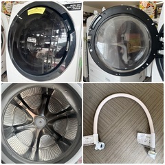 【超美品‼️】日立 2021年製 11.0/6.0kgドラム式洗濯乾燥機 洗濯機 ビッグドラム ヒートリサイクル乾燥 AIお洗濯 ホワイト♪の画像
