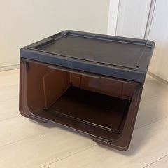 【中古】収納ケース　ブラウンの画像