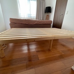 バノン すのこベッド ベッドフレーム【セミダブル】 木製 耐荷重700kgクリア 組立簡単
の画像