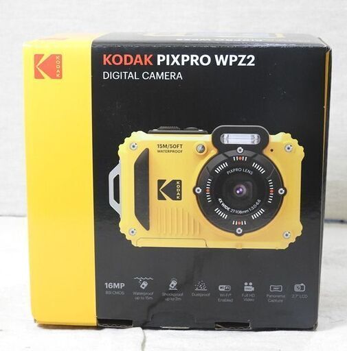 KODAK PIXPRO WPZ2【中古稼働品】 中古】KODAK コダック PIXPRO WPZ2 イエロー 防水デジタルカメラ