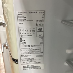２ドア冷蔵庫　大宇　DR-C15Bのご紹介です
の画像