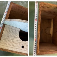 東Z843 総桐 三味線 スタンド 三味線立て 灰桐 和楽器 立て箱 二丁 収納 の画像