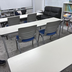 学習塾 セット 椅子 テーブル ホワイトボード バラ売り場可能の画像