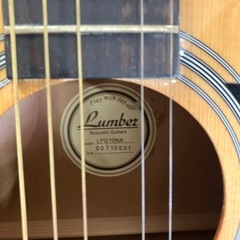 2508-199 Lumber アコースティックギター ケース付属 ※弦が1本切れてます  キズ 汚れありの画像