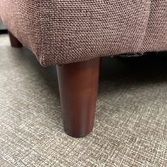 ブラウン　2人掛けソファの画像