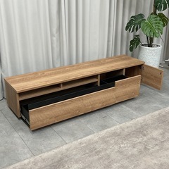 KH-16【新入荷　リサイクル品】AV/TVボード　ブラウン系の画像
