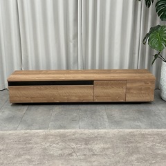 KH-16【新入荷　リサイクル品】AV/TVボード　ブラウン系の画像
