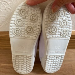 白のバレーシューズ　上靴　15cmの画像