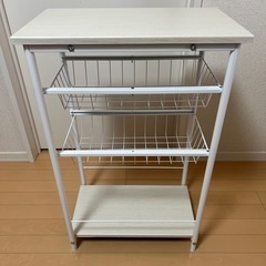 引き出し付きキッチン収納ラックの画像